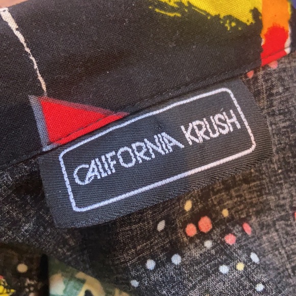 Rare California Krush Vintage 90’s Planet Hollywood Button Down Short Sleeve M - Picture 7 of 7